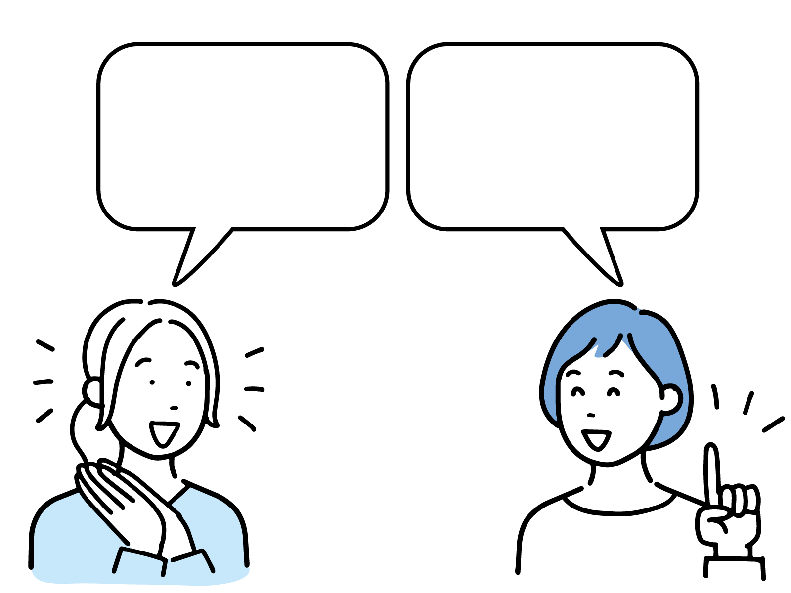 輸入車修理店のbuv.LABOの口コミを話している女性二人の画像